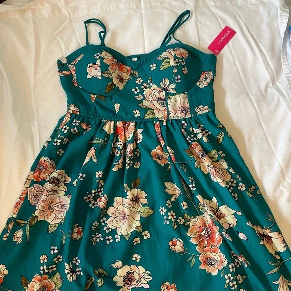 green emerald velvet dress Green floral maxi wrap dress + flutter sleeves main image 0